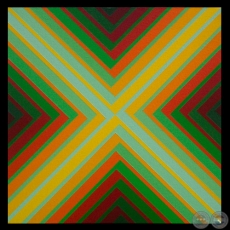 PROGRESSIONS EN DIAGONALES MS 191, 1970/2004 - Obra de ENRIQUE CAREAGA 