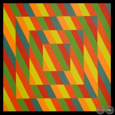 VIBRATIONS CHROMATIQUES  VOR 4/4, 1968 - Obra de ENRIQUE CAREAGA