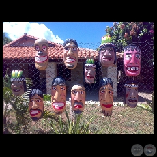 MASCARA DE RAÍZ DE TIMBÓ - Obra de José Escobar