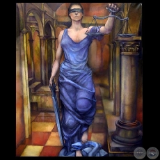 DIOSAS DE LA JUSTICIA - Óleos de Manuel Escobedo