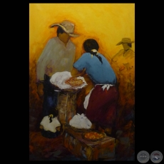 COSTUMBRES DE PARAGUAY, 2012 - Óleo de JORGE VON HOROCH