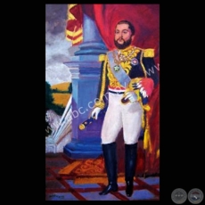 MARISCAL FRANCISCO SOLANO LÓPEZ - Óleo de Federico Ordiñana