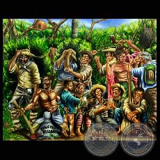 MENSÚ - Óleo de FIDEL FERNÁNDEZ - Año 2006
