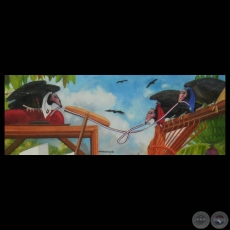 LOS PARTIDOS POLÍTICOS - Óleo de FIDEL FERNÁNDEZ