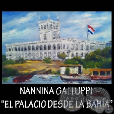 EL PALACIO DESDE LA BAHÍA, 2009 - Óleo de NANNINA