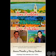 EXPOSICIÓN DOS PUEBLOS - DOS ARTISTAS - Obras de JENARO MORALES - CENTRO CULTURAL DEL LAGO, 2011