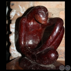 INDIO PENSANTE - Escultura de HUGO POLETTI