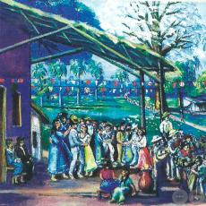 CASAMIENTO COYGUA, 1971 - Óleo de IGNACIO NÚÑEZ SOLER