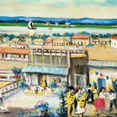 FIESTA EN LA CHACARITA, 1975 - Obra de IGNACIO NÚÑEZ SOLER