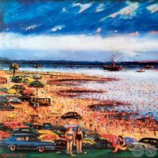 UN DOMINGO EN ITÁ ENRAMADA, 1964 - Óleo de IGNACIO NÚÑEZ SOLER