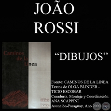 DIBUJO DE JOAO ROSSI  EN CAMINOS DE LA LÍNEA (Textos de OLGA BLINDER y TICIO ESCOBAR)