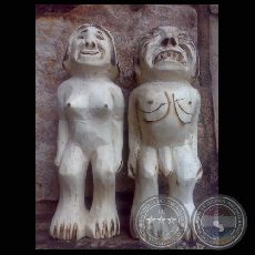 TAU Y KERANA - ESCULTURA POPULAR PARAGUAYA - Obra de José Escobar