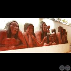 FAMILIA ABORIGEN, 1975 - Obra de JOSÉ LATERZA PARODI