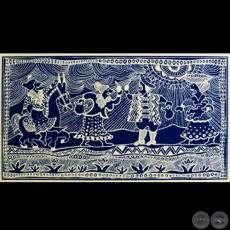 MOTIVOS PAYAGUA - Xilografía de JOSEFINA PLÁ