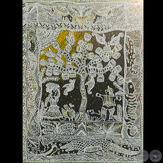 MOTIVOS PAYAGUA - Xilografía de JOSEFINA PLÁ