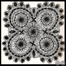 Encaje de hilo de algodón (El Ñanduti - Josefina Plá)