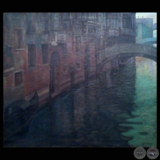 PAISAJE DE VENECIA, 1906 - leo de JUAN A. SAMUDIO