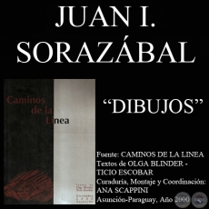 DIBUJO DE JUAN IGNACIO SORAZÁBAL  EN CAMINOS DE LA LÍNEA (Textos de OLGA BLINDER y TICIO ESCOBAR)