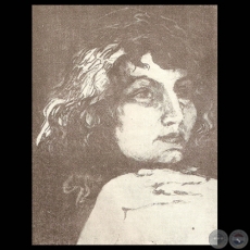 JOSEFINA PLÁ - Grabado de JULIÁN DE LA HERRERÍA