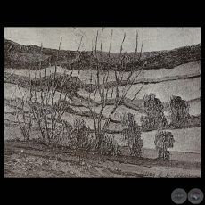 PAISAJE, 1919 - Óleo de JULIÁN DE LA HERRERÍA