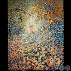 EL COLUMPIO, 2006 - Pintura al óleo de KALELA ZALDÍVAR