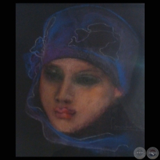ROSTRO, 2008 - Pastel de LAURA MÁRQUEZ 