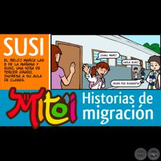 SUSI - HISTORIAS DE MIGRACIÓN - Cómics sobre migración infantil - Ilustraciones: LEDA SOSTOA 