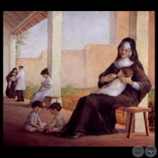 LA CRUZ ROJA - Pintura al óleo de LUIS TORANZOS