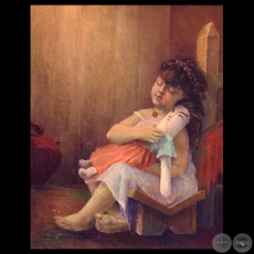 LA MUÑECA - Pintura al óleo de LUIS TORANZOS
