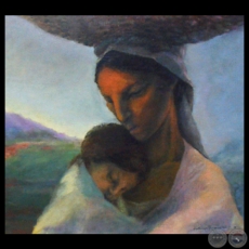 LA VENDEDORA - Pintura al óleo de LUIS TORANZOS