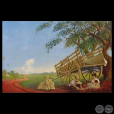 PAISAJE CAMPESINO - Óleo de LUIS TORANZOS