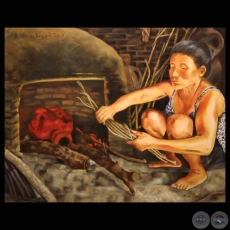 ÑA EDITRUDIS NOGUERA - ARTESANA DE TOBATÍ (Obra de MABEL ORUÉ)