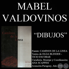 DIBUJOS 1979 DE MABEL VALDOVINOS EN CAMINOS DE LA LNEA (Textos de OLGA BLINDER y TICIO ESCOBAR)
