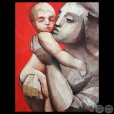 MADRE , 2015 - Técnica mixta de JORGE OCAMPOS ROA