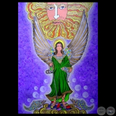 ARCANGEL SAN RAFAEL, 2010 - Técnica mixta de MELVIN ROLDÁN