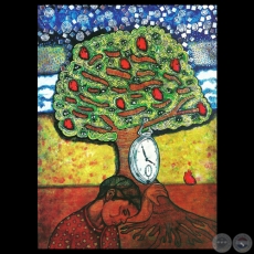 AÚN NO DESPIERTO, 2005 - Pintura de MELVIN ROLDÁN