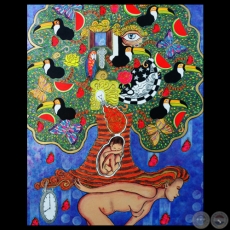 FORTALEZA DE MUJER, 2012 - Acrílico sobre tela de MELDIN ROLDÁN