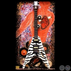 DIÁSTOLE EN DO MENOR - LISTEN TO YOUR HEART , 2005 - Collage de MELVIN ROLDÁN