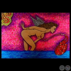 MUSA ESCUCHA MI CORAZÓN, 2010 - Acrílico de MELVIN ROLDÁN