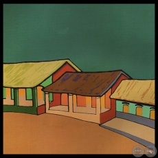 CASAS DE AREGUÁ, 2007 - Serigrafía de MICHAEL BURT