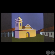 LA IGLESIA EN EL PUEBLO, 1999 - Obra de MICHAEL BURT