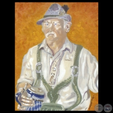 MICHAEL GALLENBERGER, 2012 - Óleo sobre lienzo de FRANCIS YAMPEY