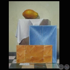 EN MI ESTUDIO - Óleo de HERNÁN MIRANDA