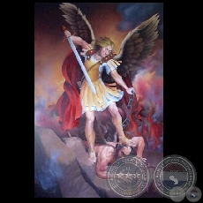 SAN MIGUEL ARCANGEL - Óleo de HERNÁN MIRANDA