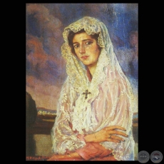 RETRATO - Óleo de MODESTO DELGADO RODAS