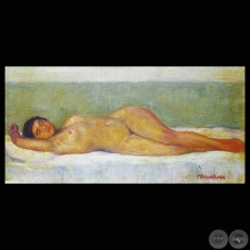 DESNUDO - Óleo de MODESTO DELGADO RODAS