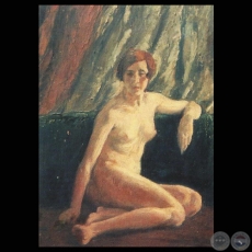 DESNUDO - Óleo de MODESTO DELGADO RODAS