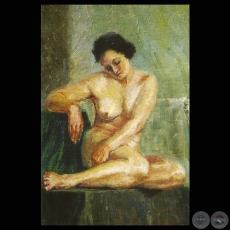 DESNUDO - Óleo de MODESTO DELGADO RODAS