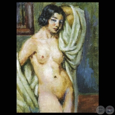 DESNUDO - Óleo de MODESTO DELGADO RODAS