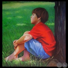WILLIE - Óleo sobre lienzo de MÓNICA GOETZE